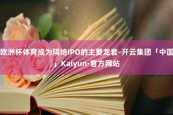 欧洲杯体育成为隔绝IPO的主要龙套-开云集团「中国」Kaiyun·官方网站